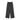 Black wide-leg trousers with an elastic waistband and back pocket.