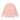 Light pink fluffy sweater back view, featuring long sleeves and a round neckline.