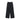 Black wide-leg pants with an elastic waistband and side pocket.