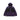 Purple and black padded jacket with a hood and zippered pockets, offering a stylish and functional outerwear option.