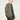 Men's oversized olive green bomber jacket styled with a black top and brown patterned pants, showcasing a modern streetwear look.