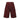 Men's burgundy cargo shorts with adjustable waist, multiple pockets, and a stylish design.