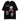 Black oversized t-shirt featuring a playful pixel art design of a character with gray hair and pink shoes, accompanied by the phrase "KEEP TRYING TO find The SPEED" and a stylized graphic on the lower right.