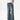 Men's distressed wide-leg jeans with rips, styled with a white t-shirt and black belt, featuring relaxed fit and casual footwear.